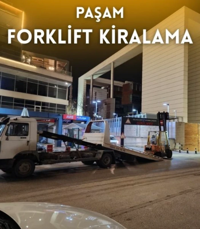 Törekent kiralık forklift hizmeti veren Paşam Forklift Kiralama sahada çalışma